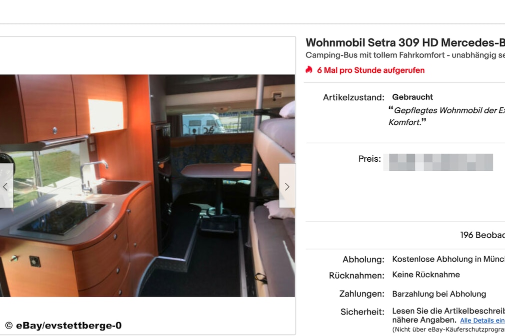 eBay Mercedes Wohnmobil Setra 309 HD - Exklusiver Camper der Extraklasse eBay Mercedes Wohnmobil Setra 309 HD - Exklusiver Camper der Extraklasse