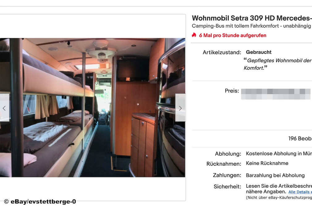 eBay Mercedes Wohnmobil Setra 309 HD - Exklusiver Camper der Extraklasse eBay Mercedes Wohnmobil Setra 309 HD - Exklusiver Camper der Extraklasse