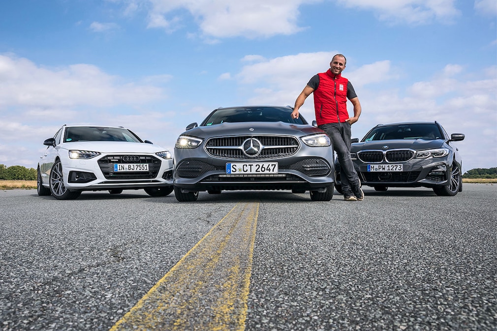 Mercedes C-Klasse T, Audi A4 Avant, BMW 3er Touring: Test, Diesel - AUTO  BILD