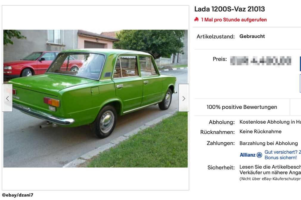 eBay Lada 1200S-Vaz 21013