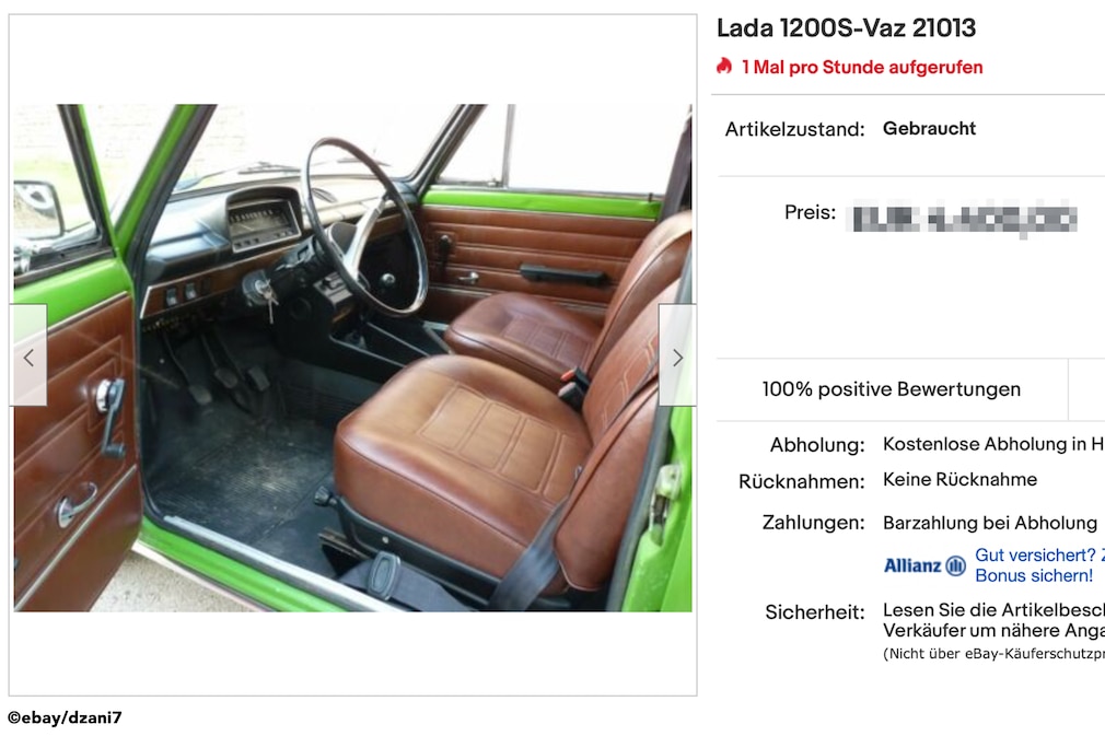 eBay Lada 1200S-Vaz 21013