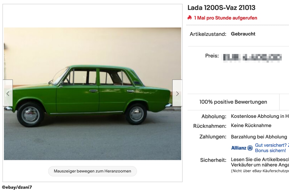 eBay Lada 1200S-Vaz 21013