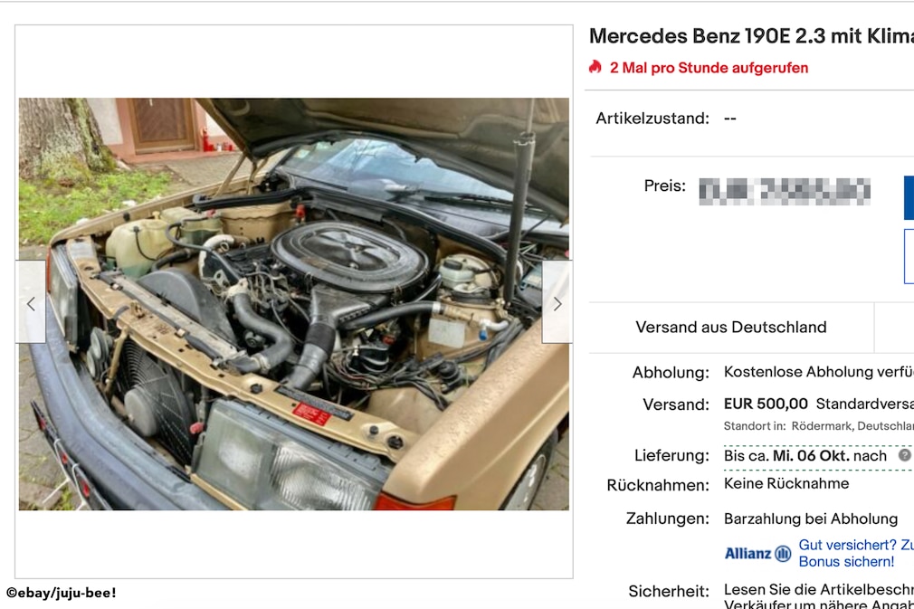 Mercedes 190 E 2.3: dieser schöne 190er kommt mit Vollausstattung - AUTO  BILD