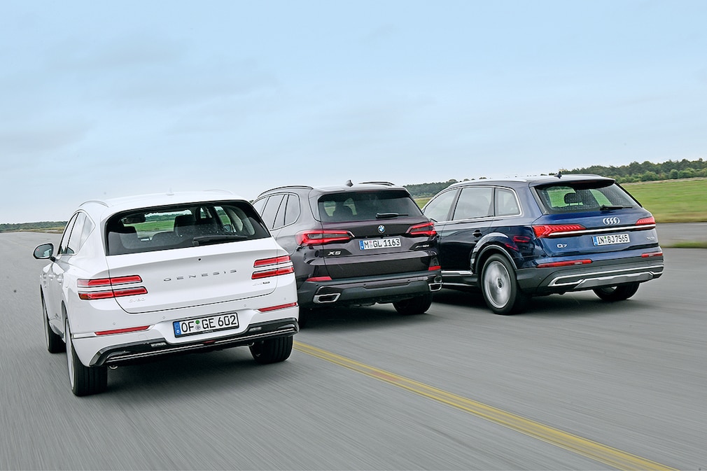 Genesis GV80 3.0D BMW X5 xDrive30d Audi Q7 50 TDI quattro