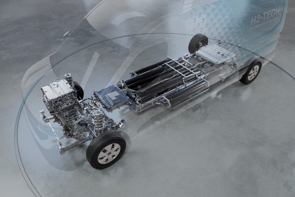 Renault Master mit H2-Antrieb / Wasserstoff-Brennstoffzelle