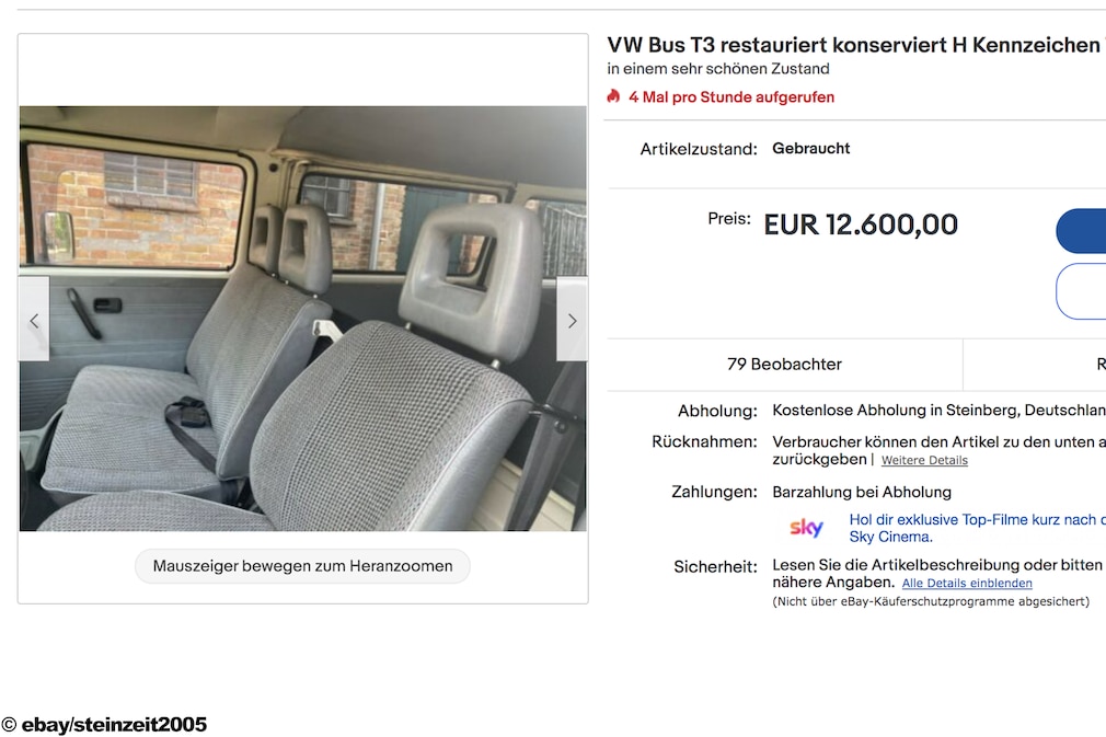 eBay VW Bus T3 eBay VW Bus T3