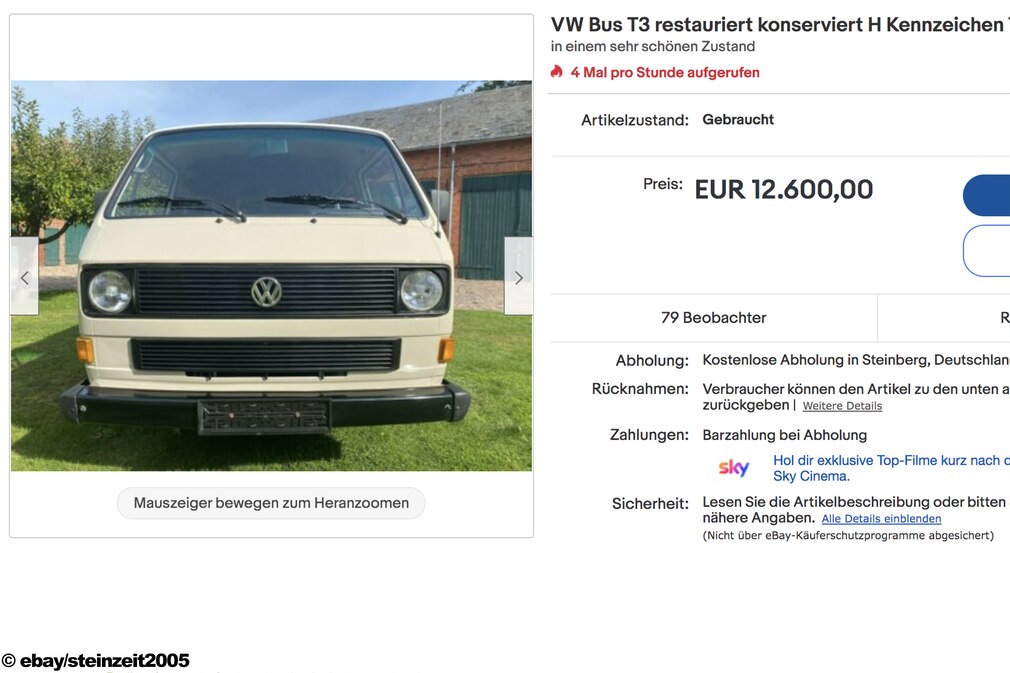eBay VW Bus T3 eBay VW Bus T3