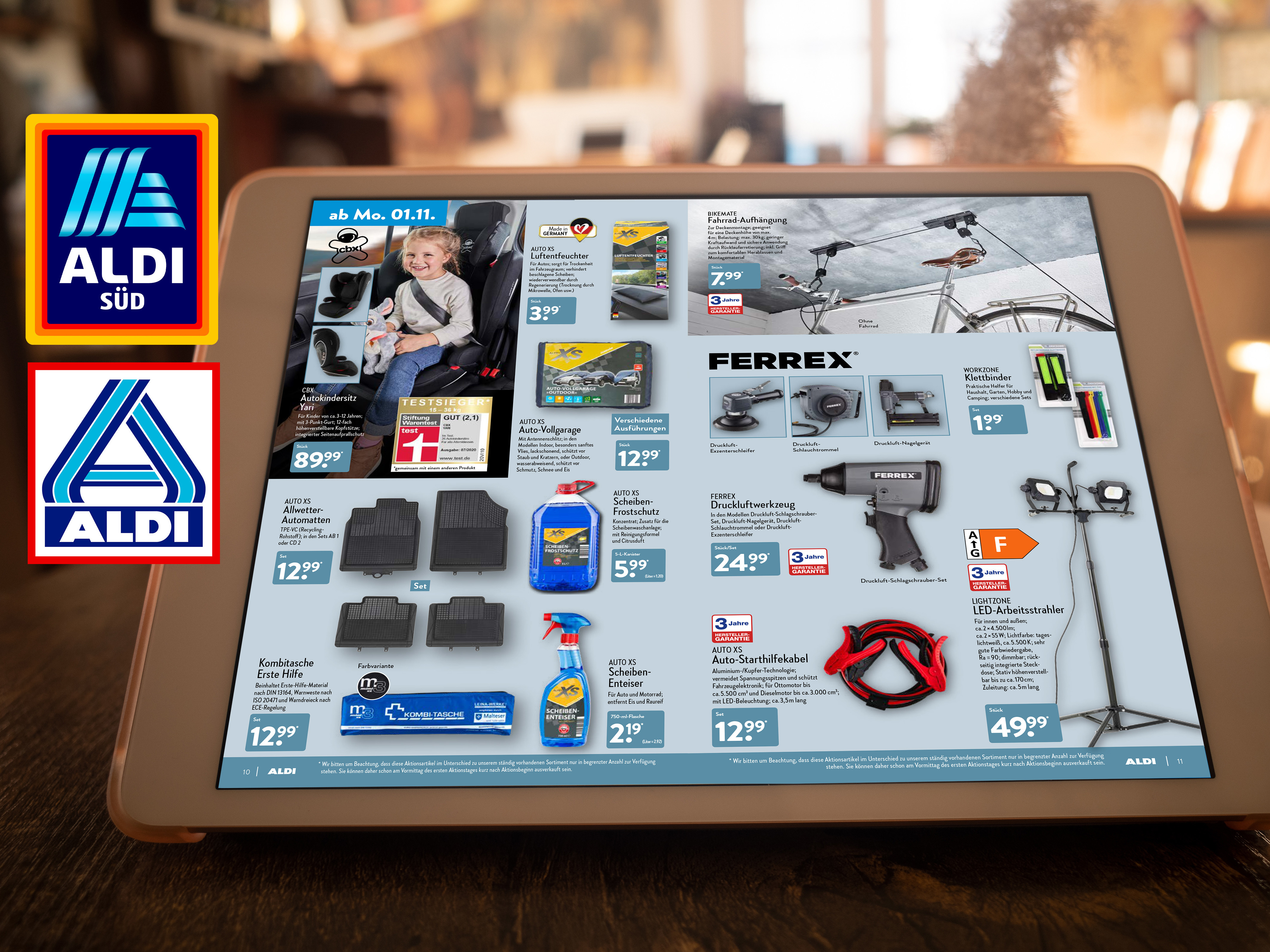 Aldi-Angebote: Werkzeuge und Winterzubehör