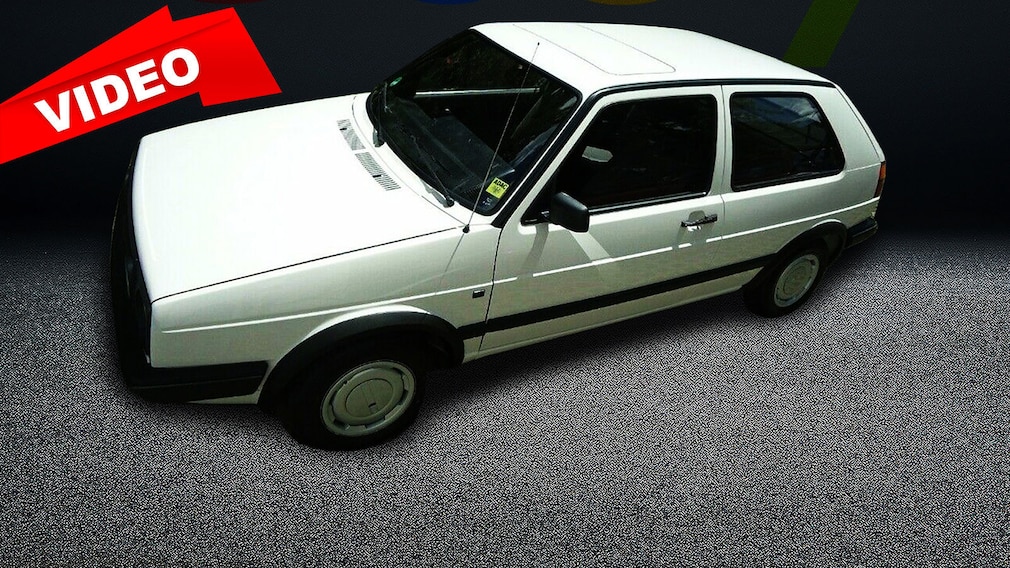 Weißer VW Golf 2 im Top-Zustand