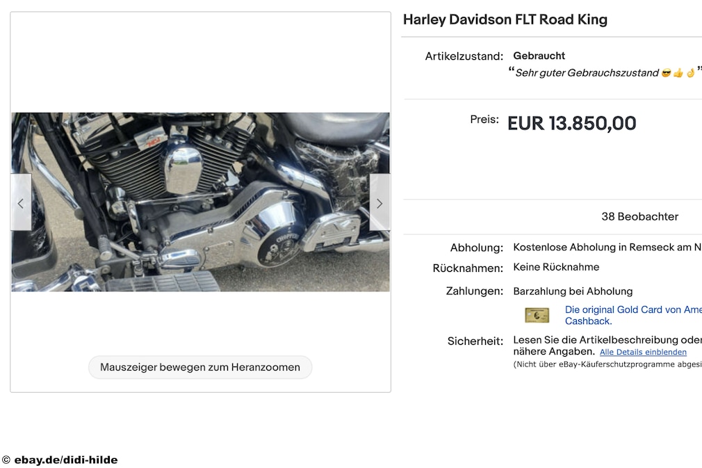 eBay  Harley Davidson FLT Road King