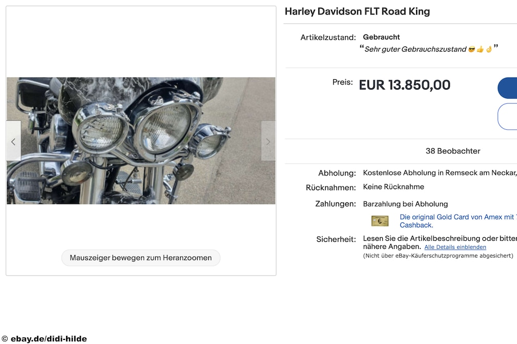 eBay  Harley Davidson FLT Road King