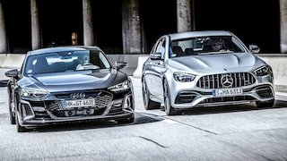 AUDI RS e-tron GT Elektro       Mercedes AMG E 63 S 4MATIC+       