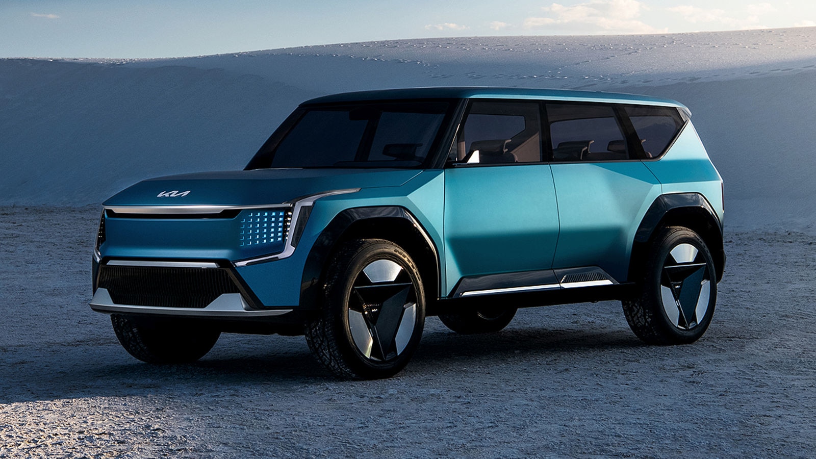 Kia EV9 (2024) Concept ElektroSUV Marktstart Reichweite AUTO BILD