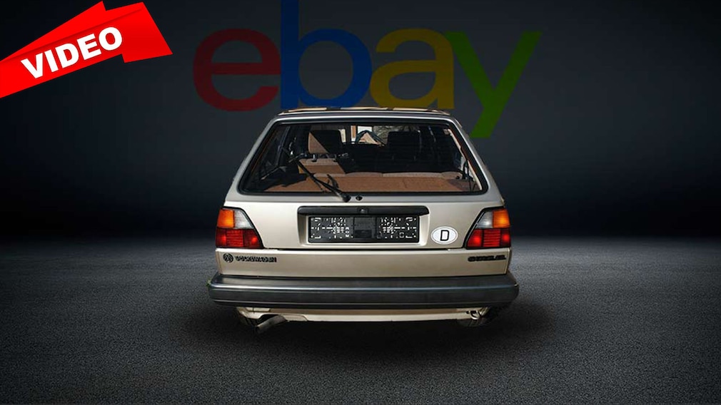 Goldener Golf 2 im Jahreswagenzustand bei eBay