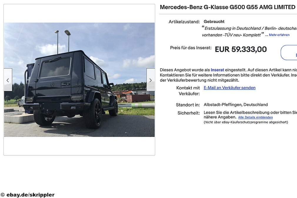eBay Mercedes-Benz G-Klasse