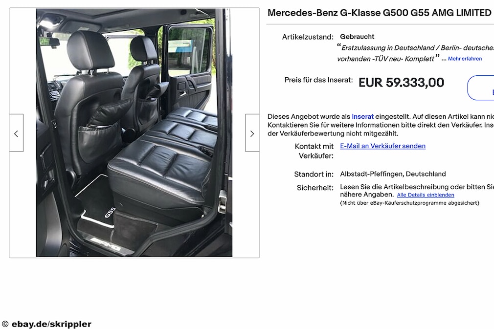 eBay Mercedes-Benz G-Klasse