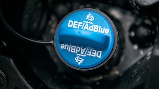 Ein Deckel eines AdBlue-Behälters