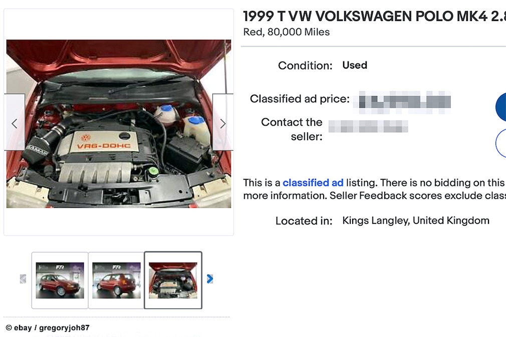 eBay  1999 T VW VOLKSWAGEN POLO