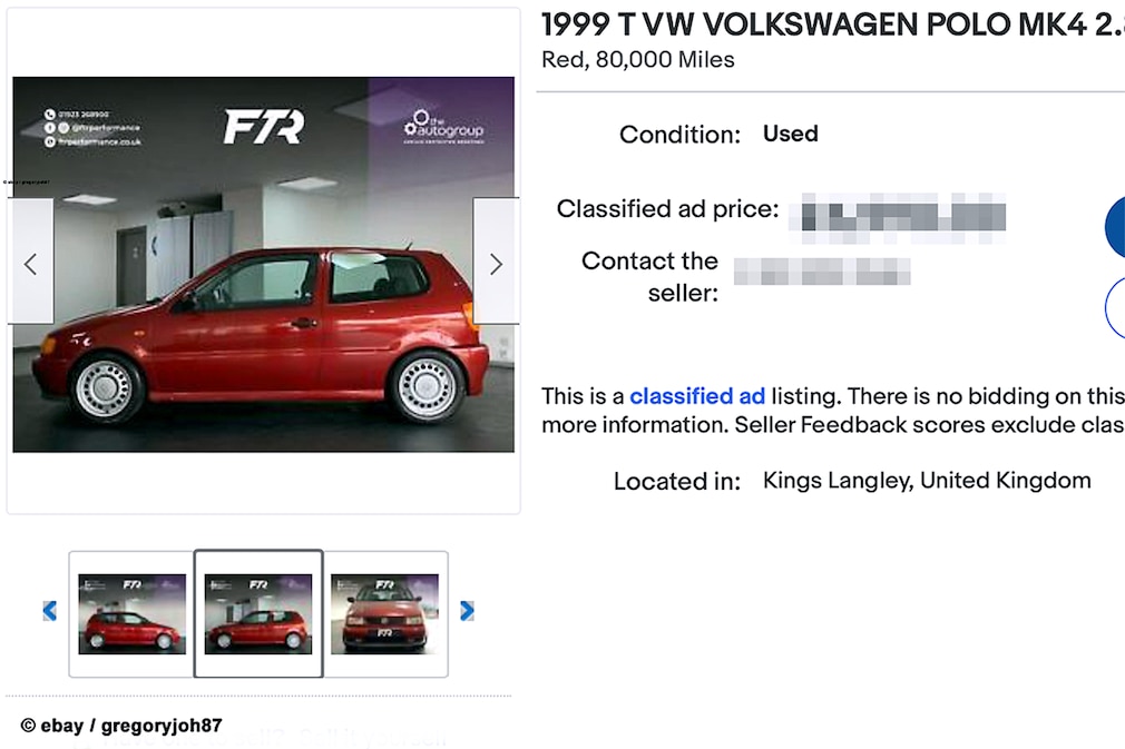eBay 1999 T VW VOLKSWAGEN POLO eBay 1999 T VW VOLKSWAGEN POLO
