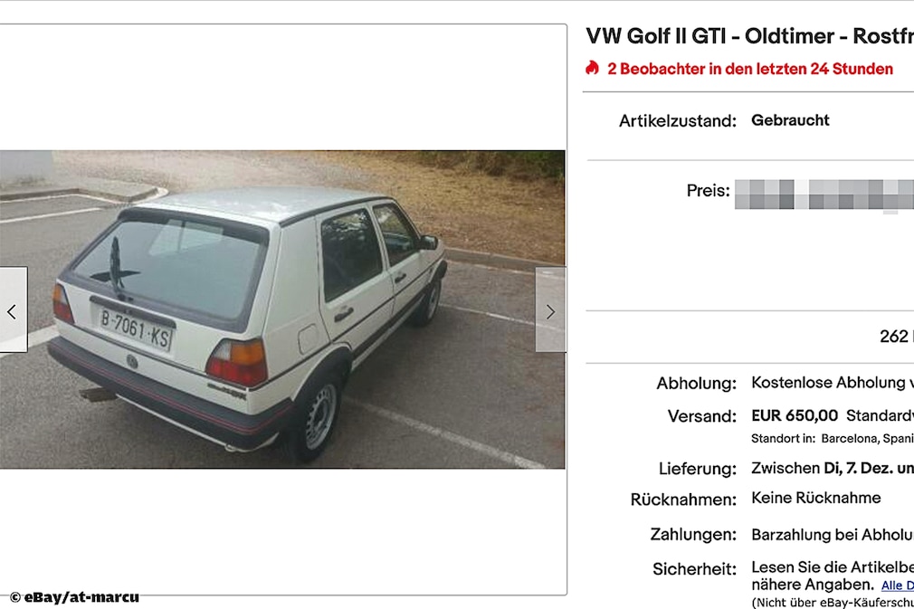 eBay  VW Golf II GTI