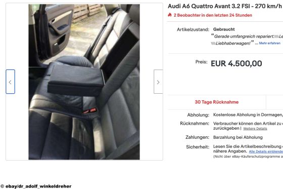 eBay Audi A6 Quattro Avant 3.2 FSI