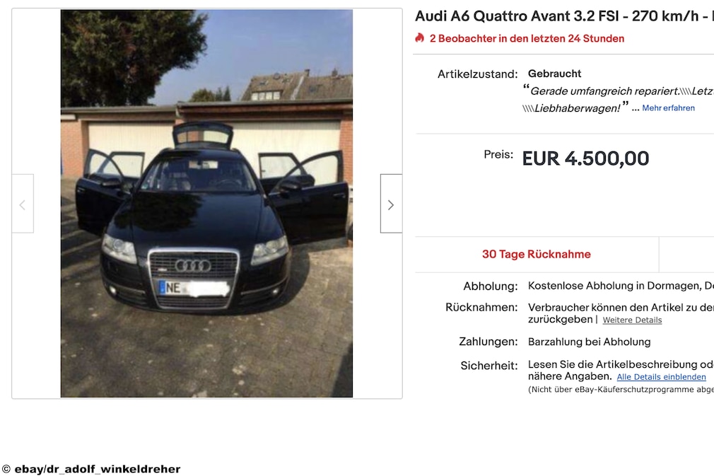 eBay Audi A6 Quattro Avant 3.2 FSI eBay Audi A6 Quattro Avant 3.2 FSI