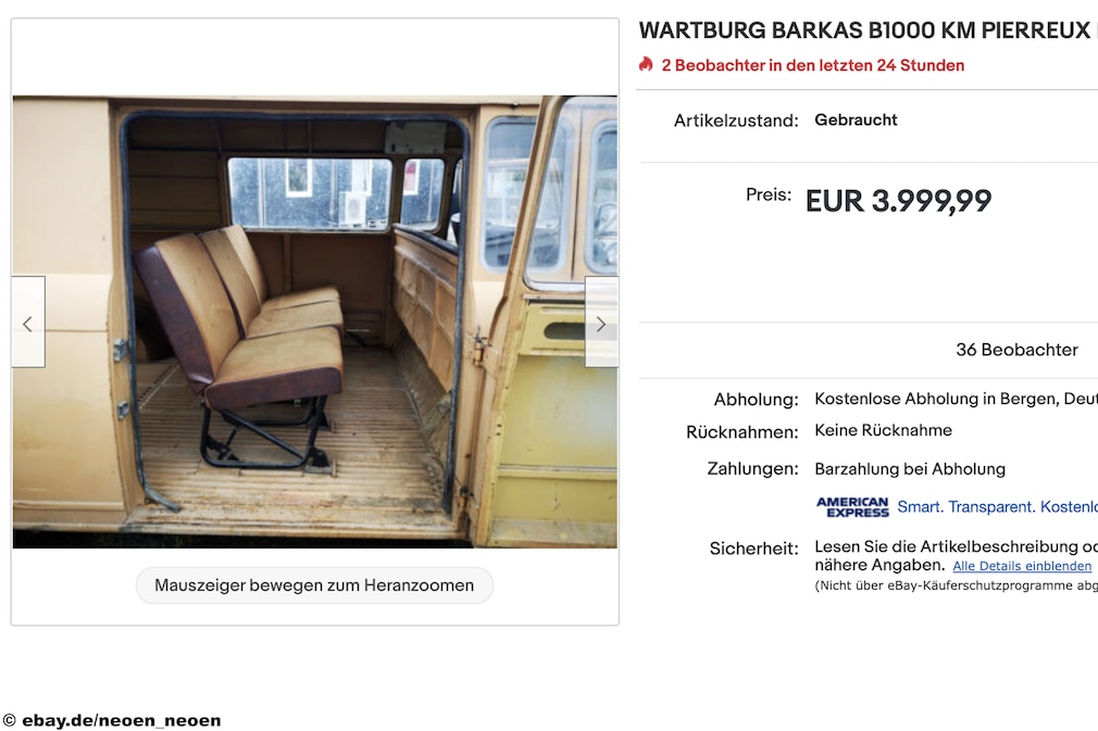eBay WARTBURG BARKAS