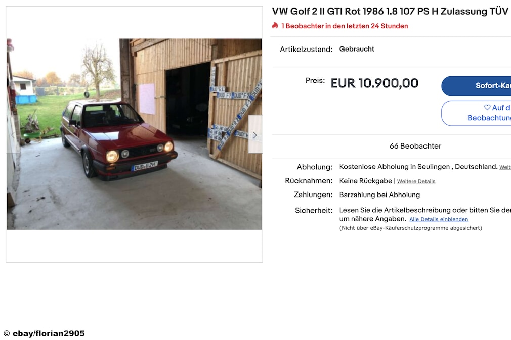 eBay VW Golf 2 II GTI eBay VW Golf 2 II GTI