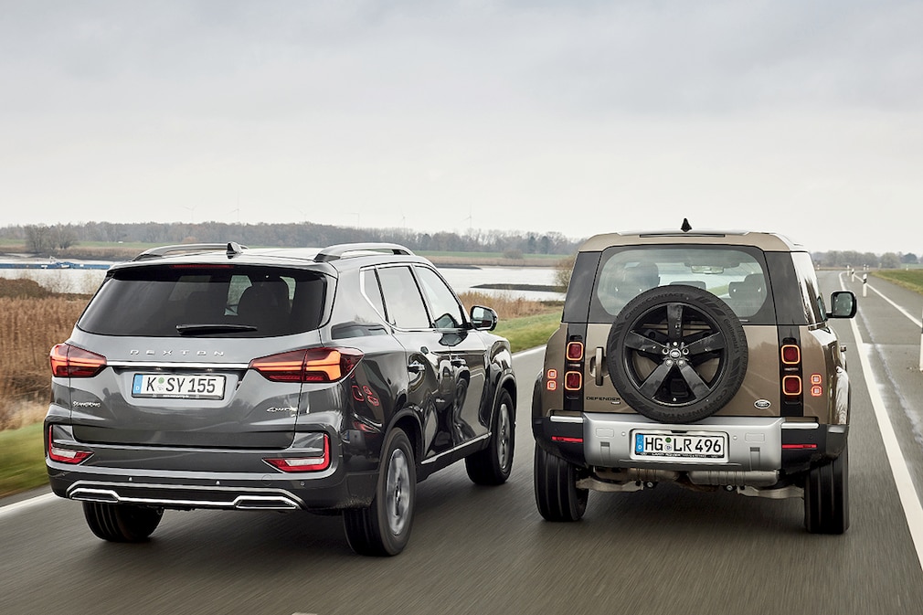 Land Rover Defender 90 D300 SsangYong Rexton e-XDi 220