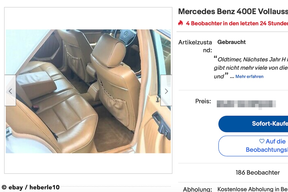 eBay  Mercedes Benz 400E