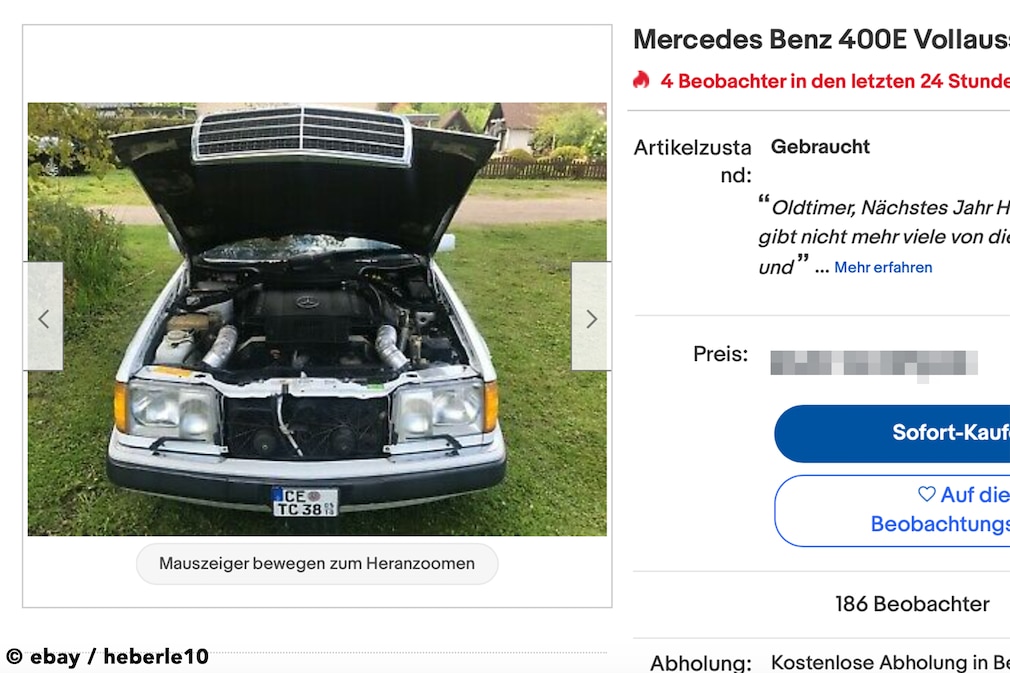 eBay  Mercedes Benz 400E