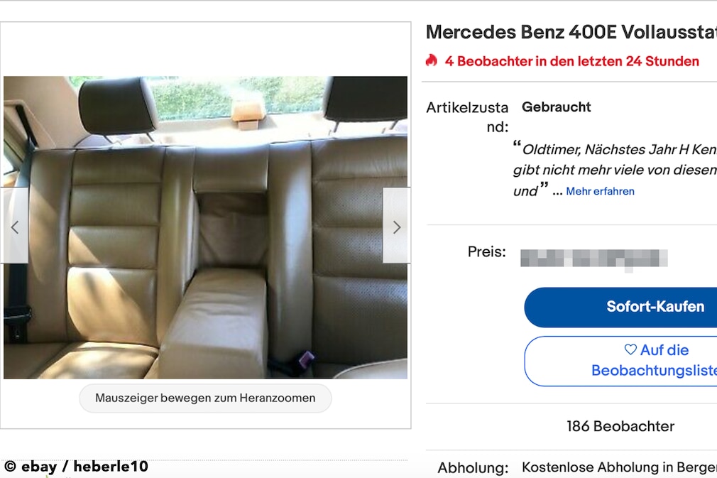 eBay  Mercedes Benz 400E