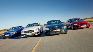 BMW 330i xDrive Genesis G70 2.0T Jaguar XE P250 Mercedes C 300 4Matic