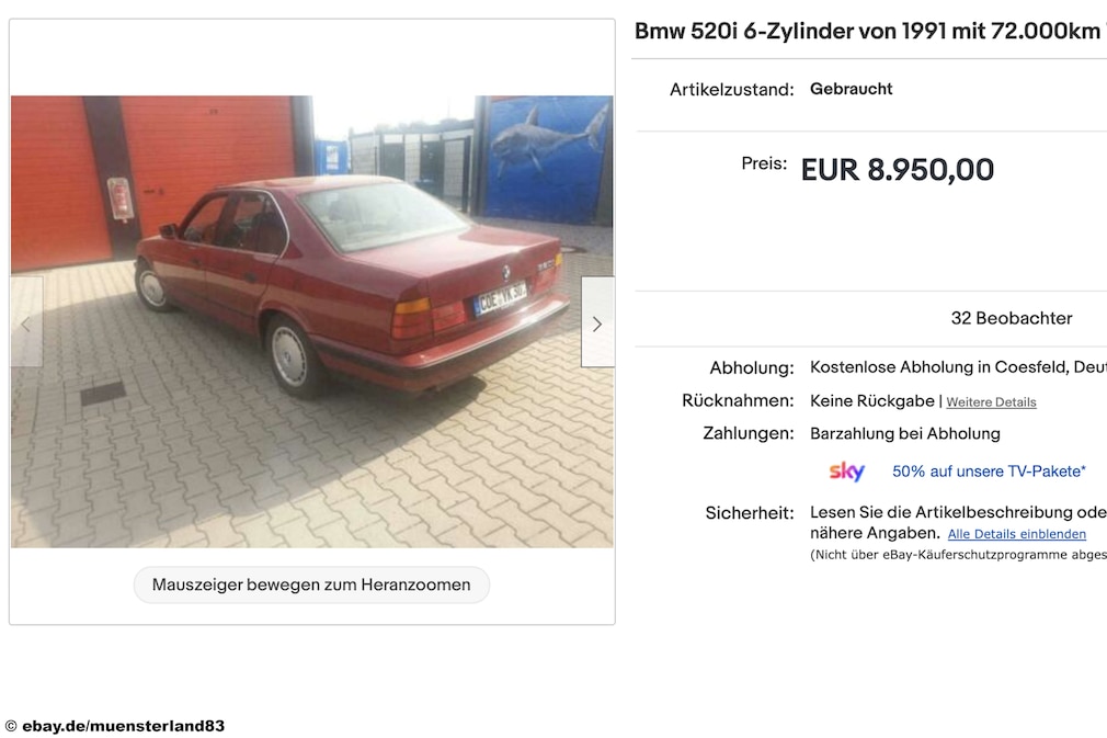 eBay  BMW 520i