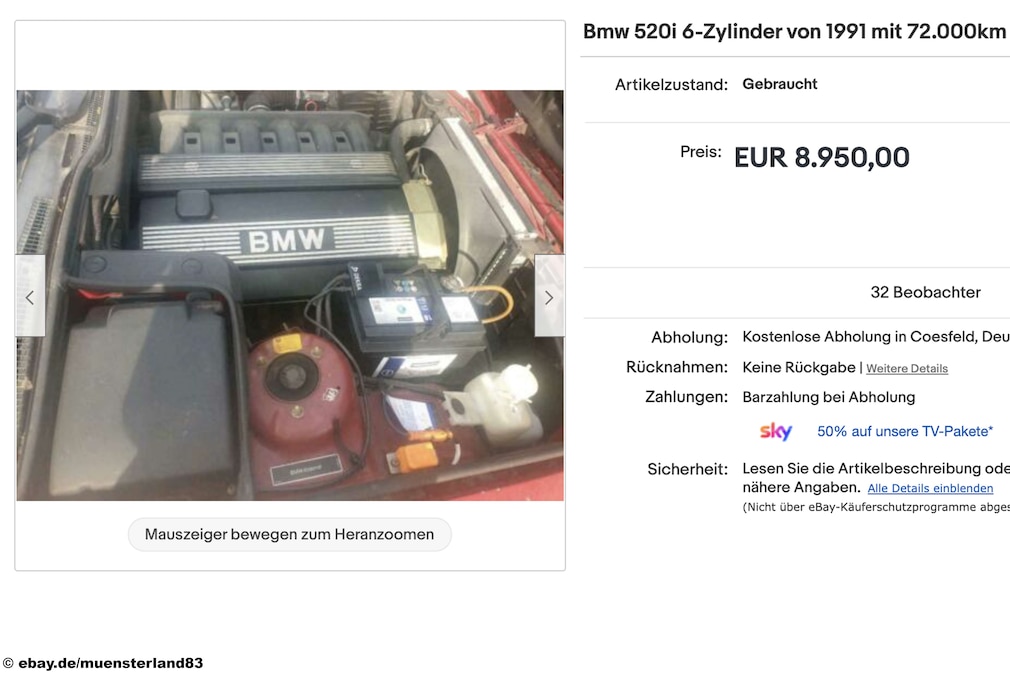 eBay  BMW 520i