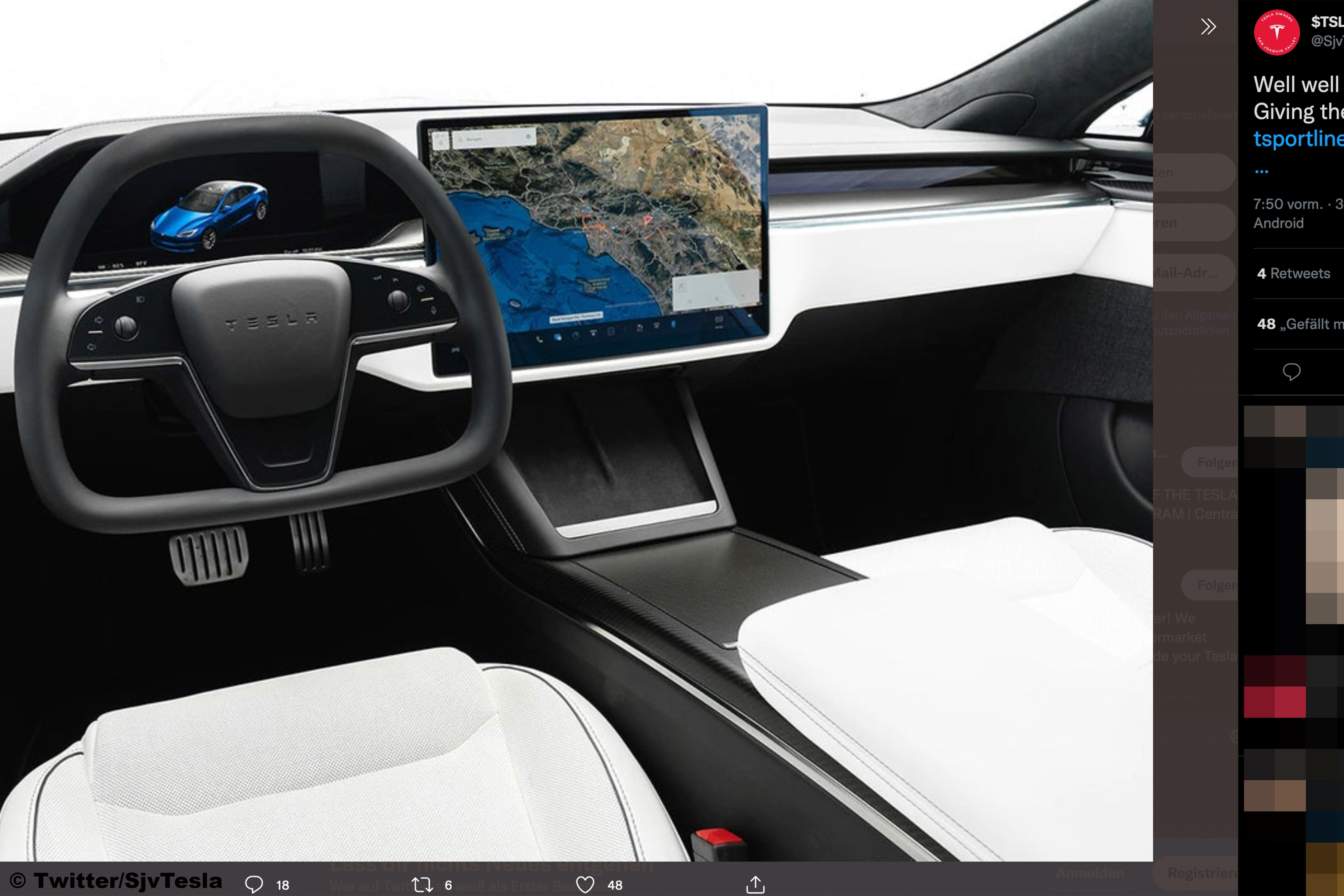Tesla Model S Plaid: Richtiges Lenkrad vom Tuner - AUTO BILD
