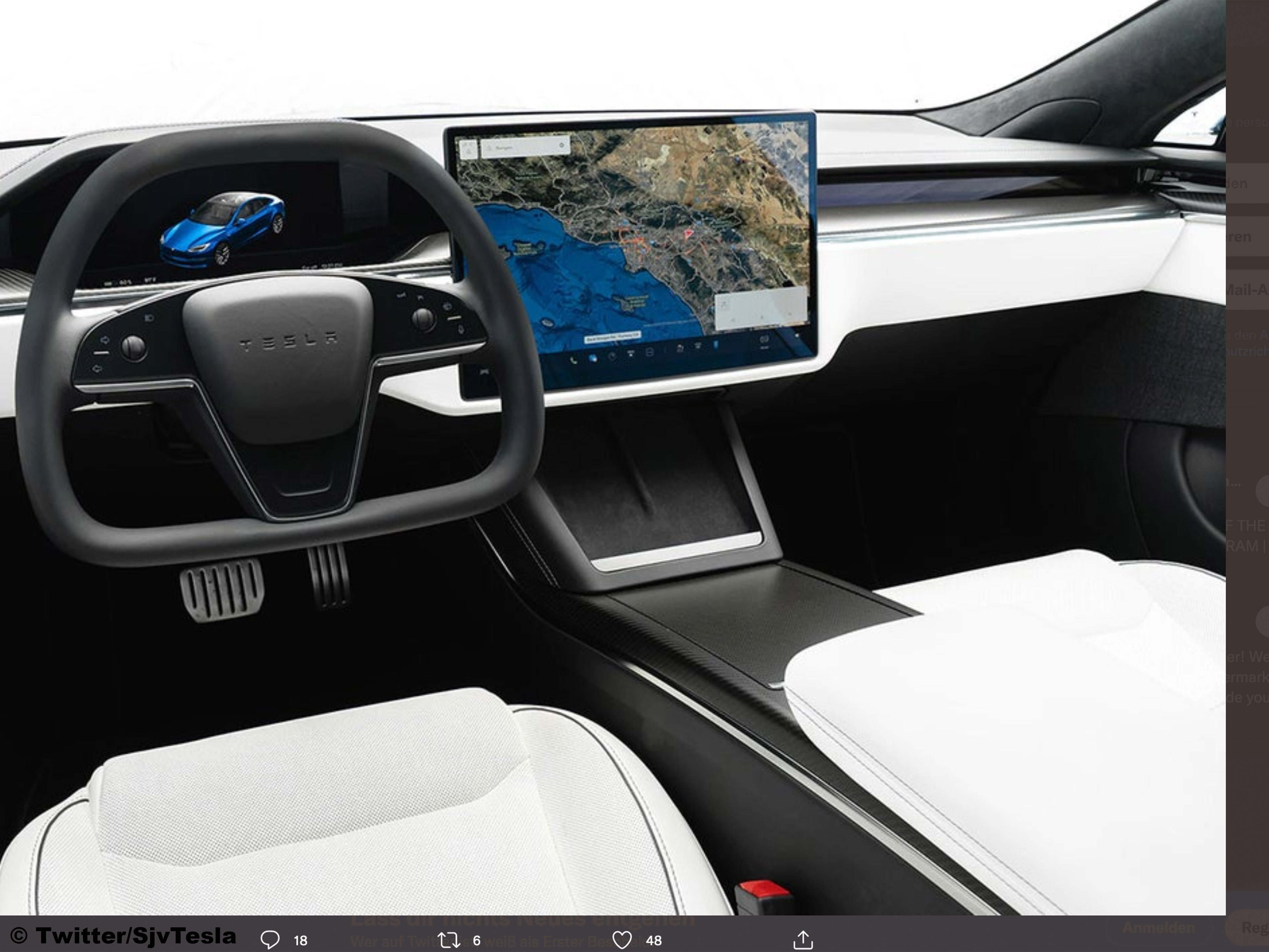 Tesla Model S Plaid: Richtiges Lenkrad vom Tuner - AUTO BILD