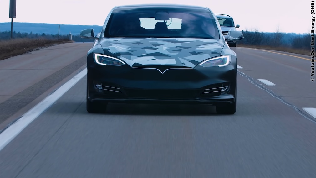 Tesla Model S mit ONE-Akku Tesla Model S mit ONE-Akku