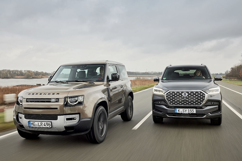 Land Rover Defender 90 D300 SsangYong Rexton e-XDi 220