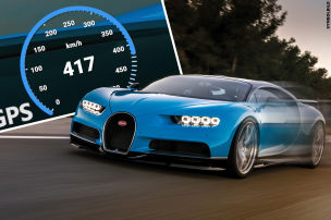 Rekordfahrt im Bugatti Chiron