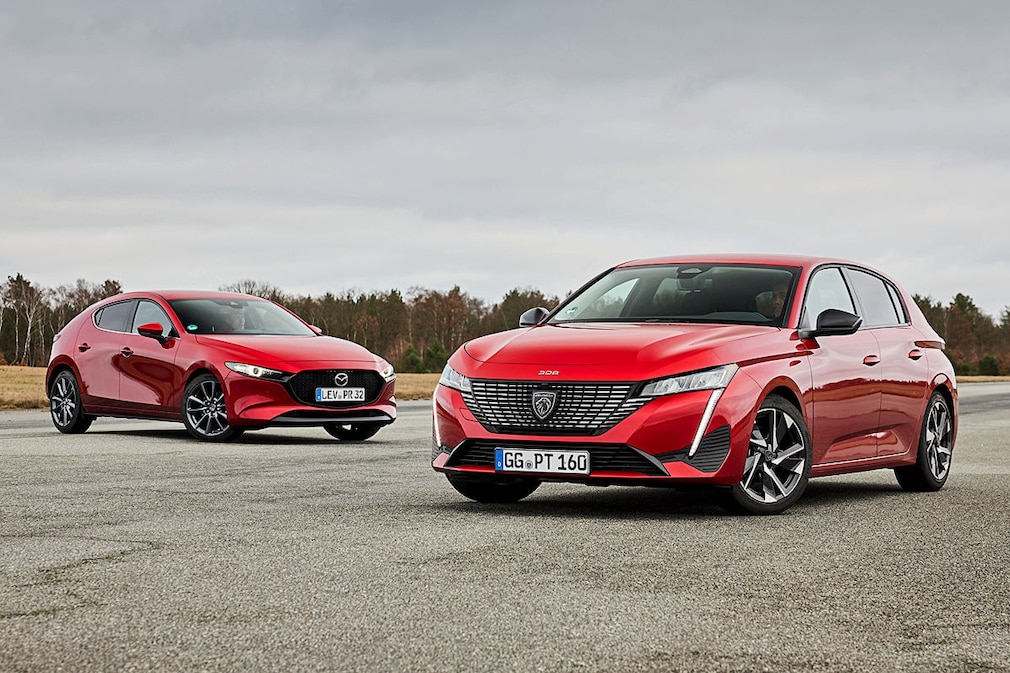 Mazda 3 e-Skyactiv G 2.0 M Hybrid Peugeot 308 PureTech 130