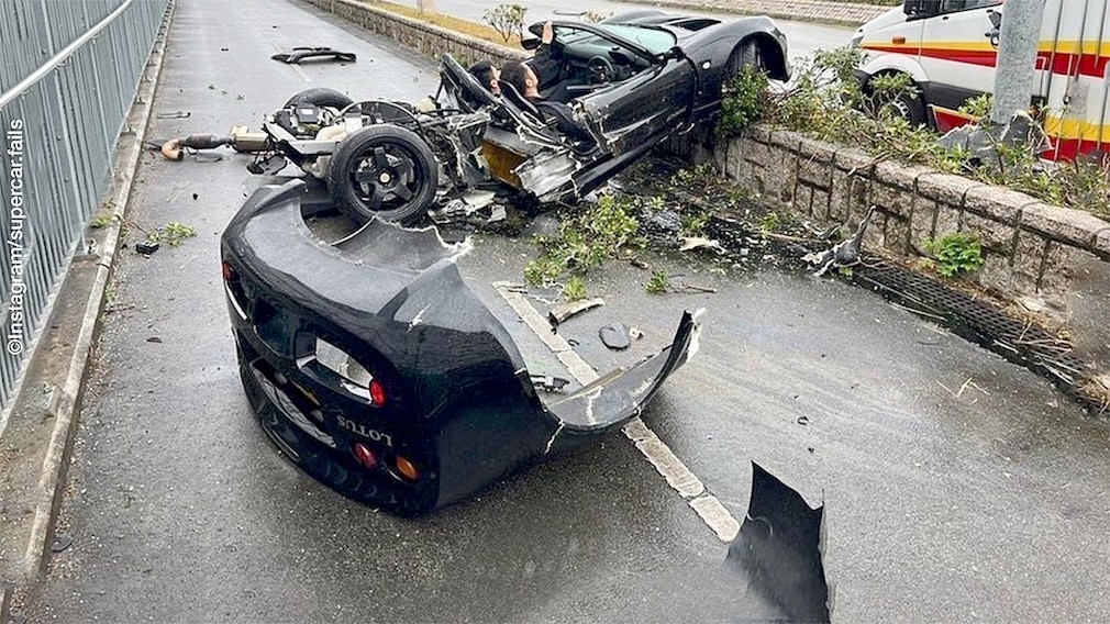 Lotus Exige Crash Lotus Exige Crash