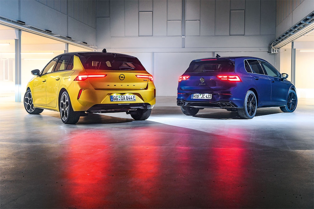 Opel Astra Plug-in-Hybrid         VW Golf VIII 2.0 TDI DSG