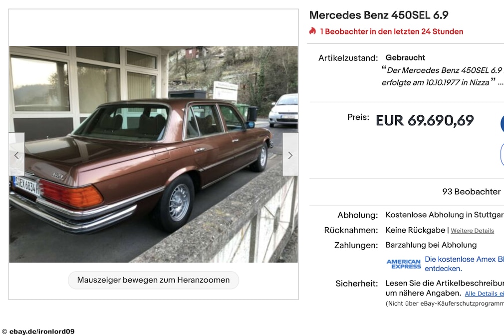 Mercedes Benz 450SEL 6.9