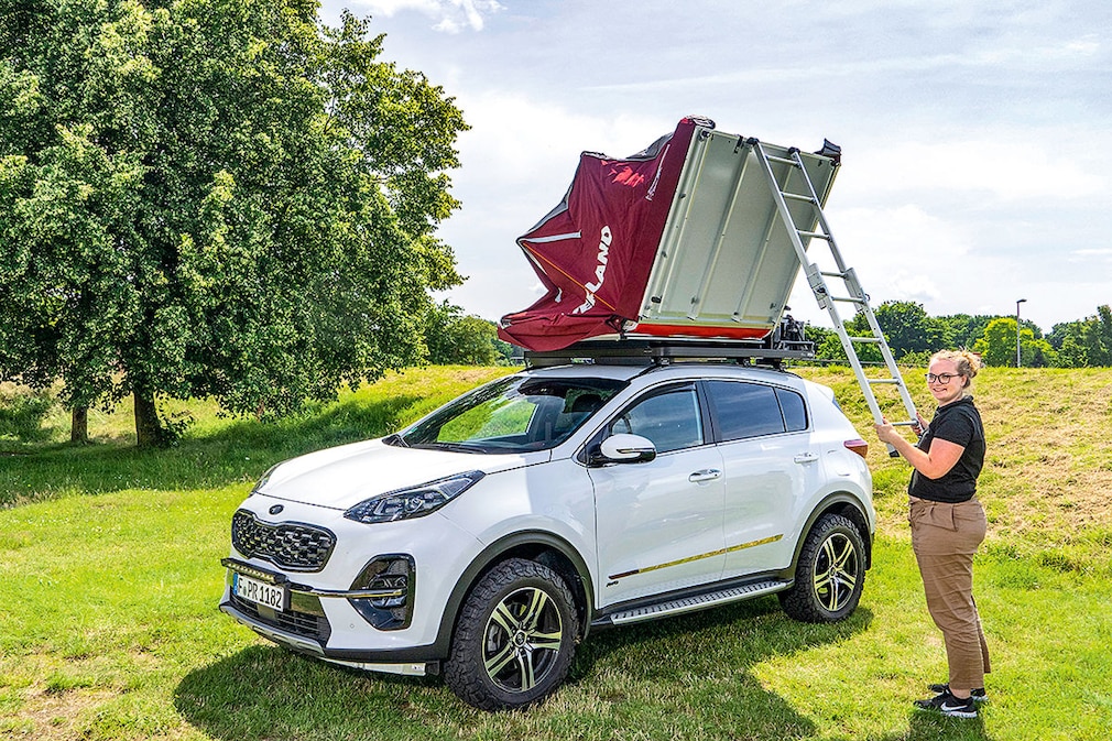Kia Sportage Glamping