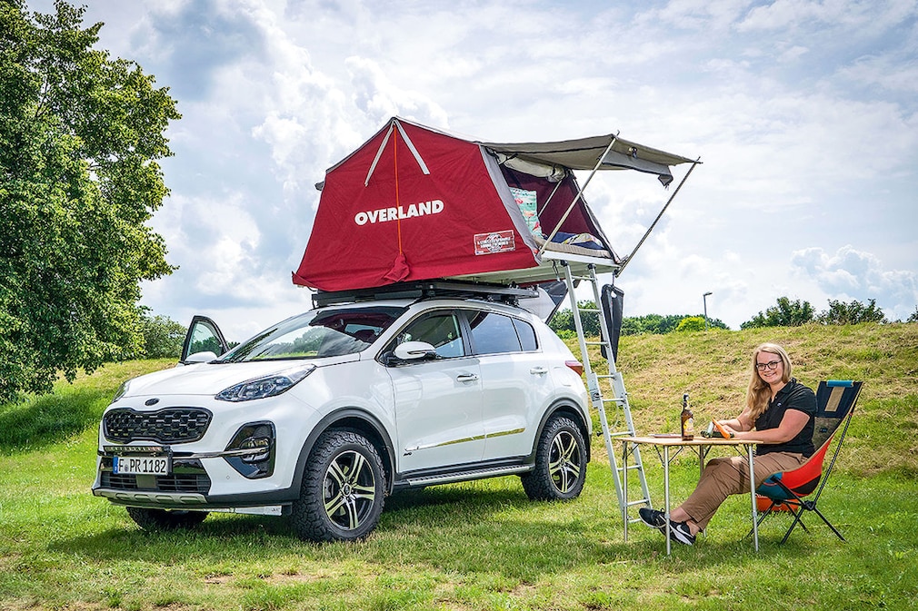 Kia Sportage Glamping