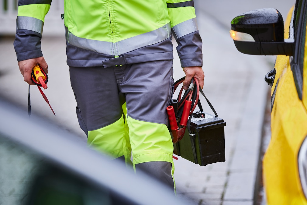 Starthilfe durch den ADAC