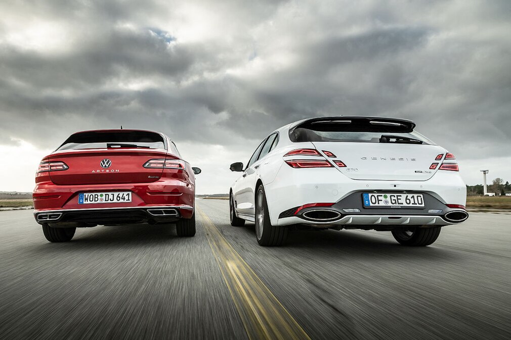 Genesis G70 2.OT AWD    VW Arteon 2.0 TSI 4MOTION