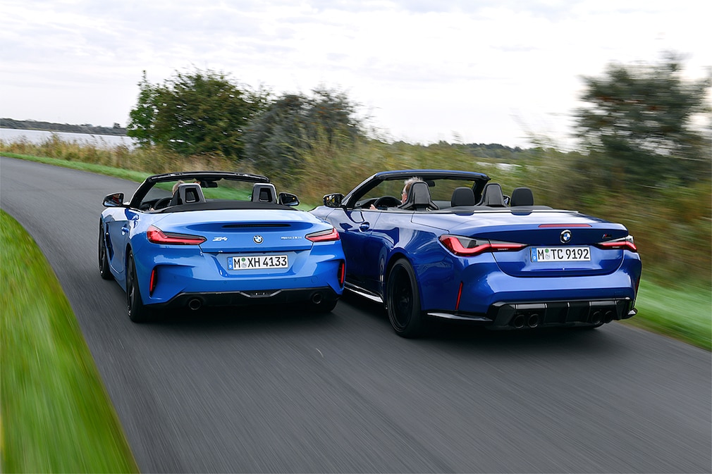 BMW M4 Competition Cabrio vs. BMW Z4: Roadster trifft Vollcabrio - AUTO ...