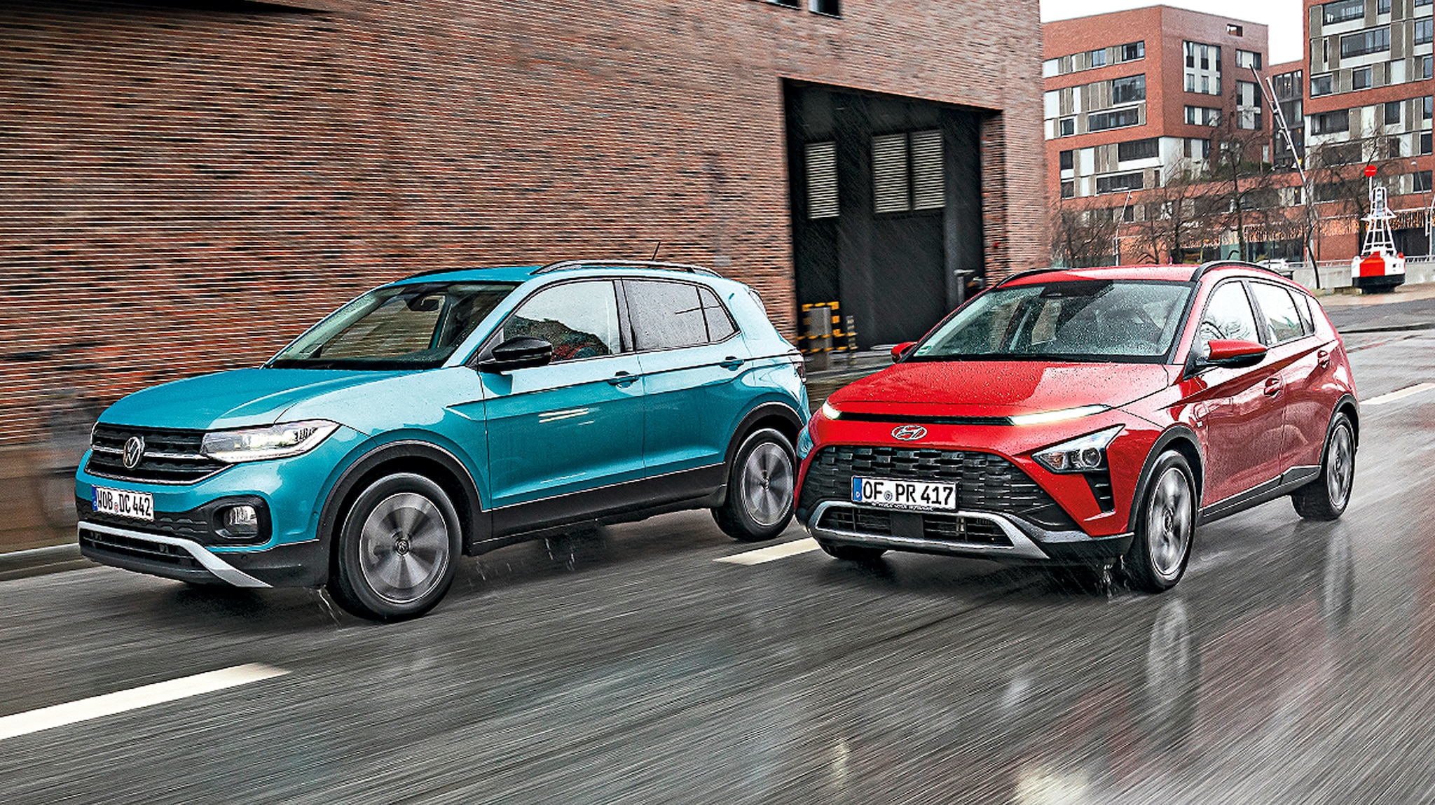 Hyundai Bayon gegen VW T-Cross: Mini-SUVs im Testvergleich - AUTO BILD